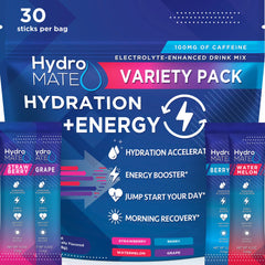 NatureWorks HydroMATE watermelon packet for quick, refreshing hydration after workouts.