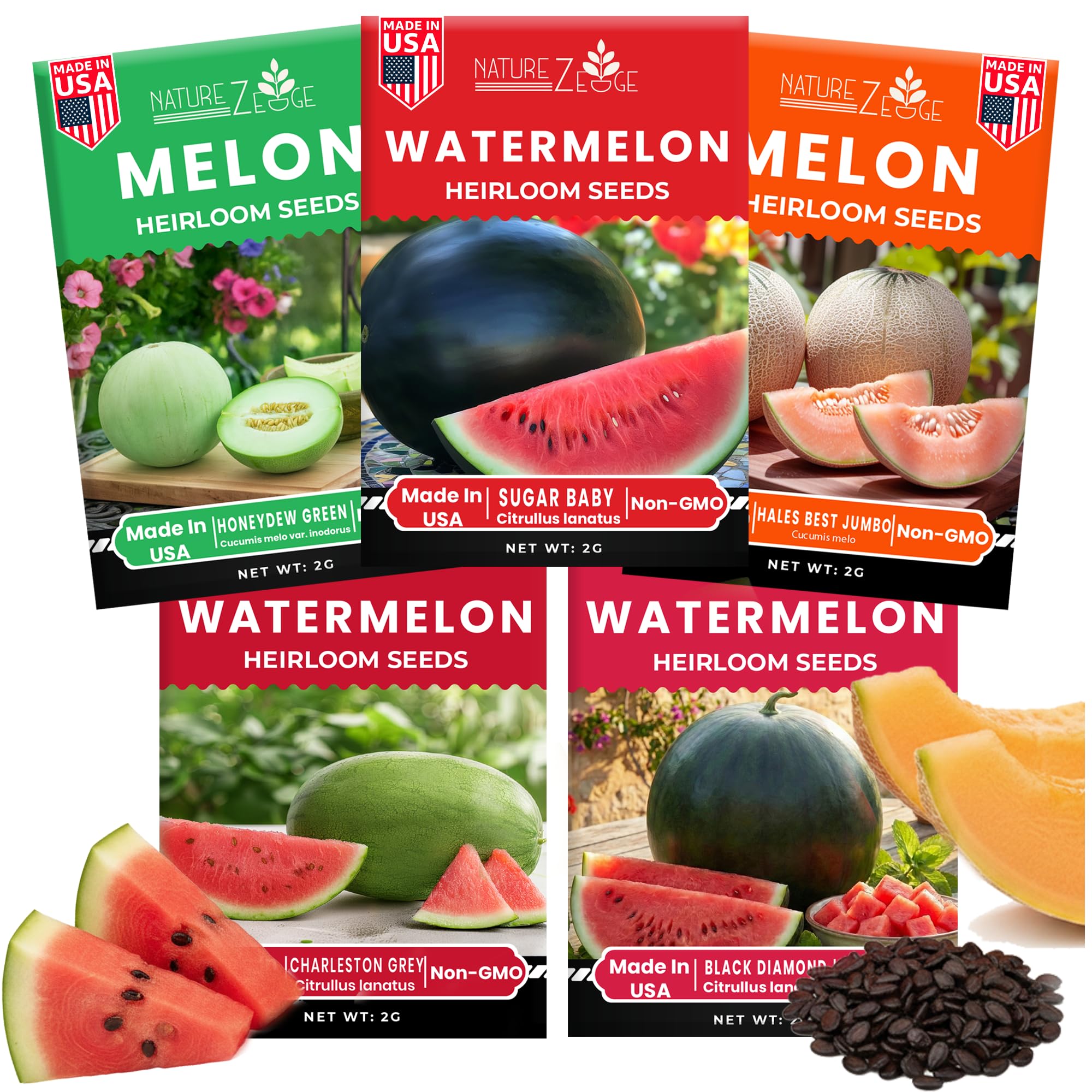 NatureZ Edge Sugar Baby seeds pack for spring planting and sweet harvest.