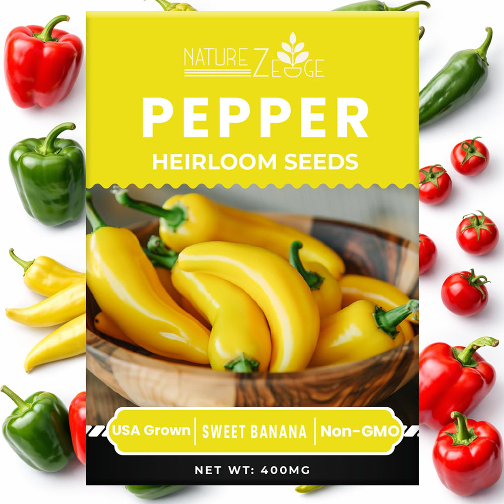 NatureZ Edge Sweet Banana pepper seeds yield mild, versatile harvests for meals