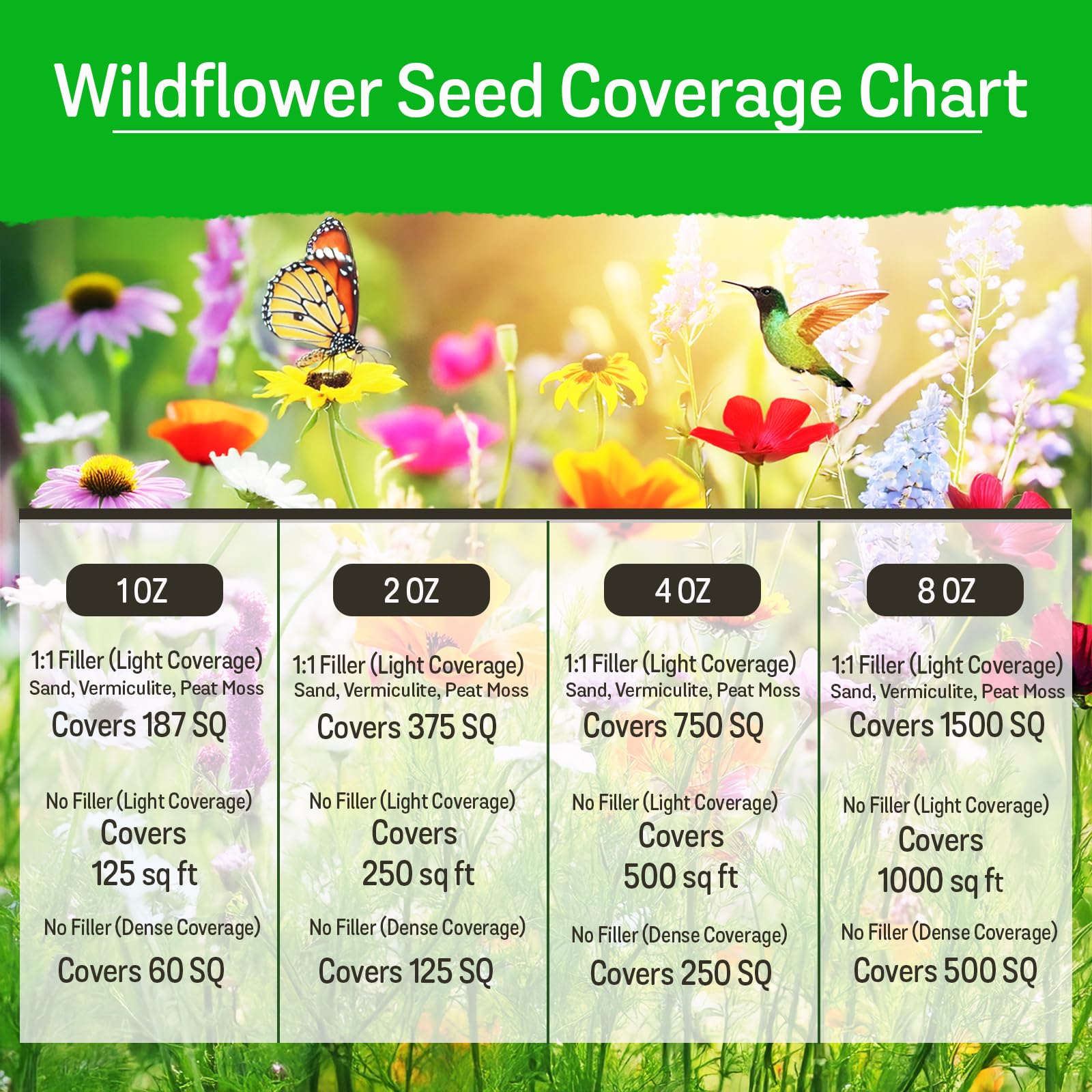 NatureZ Edge Wildflower Seeds Mix displays vibrant bloom clusters for a yard.