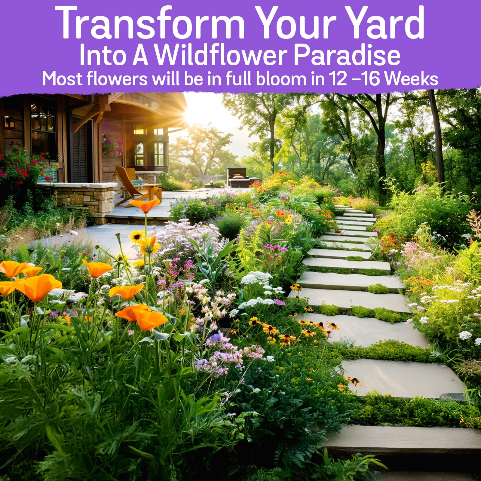 NatureZ Edge Wildflower Seeds Mix soil-ready prep shot for quick sowing