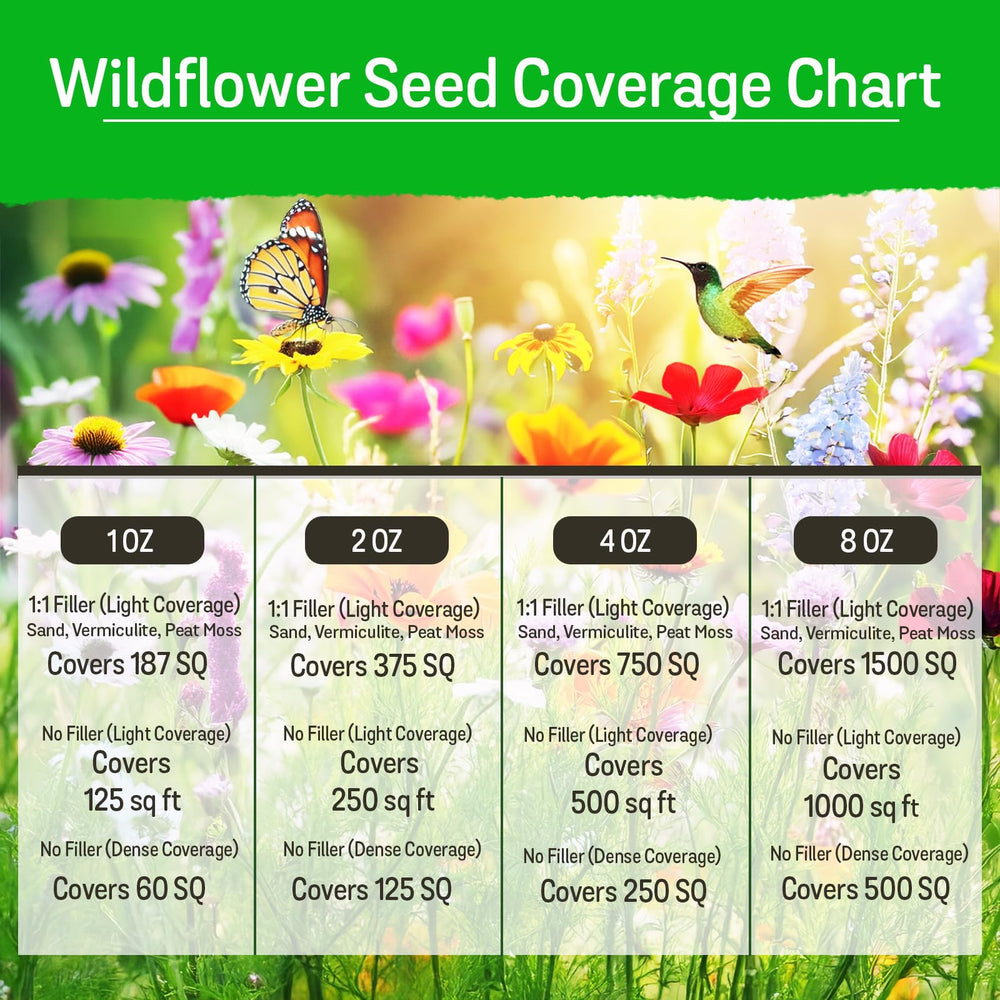 NatureZ Edge wildflower seeds 35-varieties-collection, offers year-round garden color.