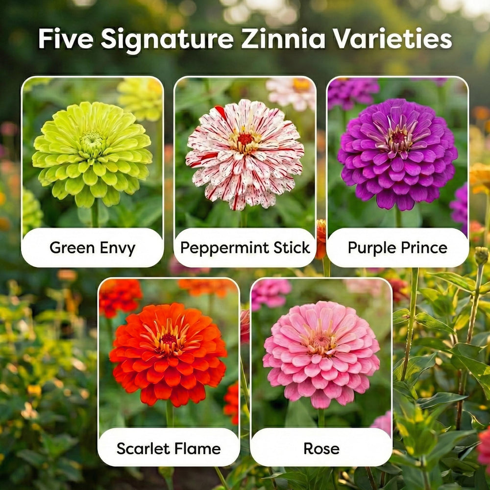 NatureZ Edge zinnia seeds Benary Giant deliver tall, showy blooms for sunny beds.