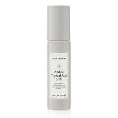Naturium azelaic acid emulsion bottle with 10% concentration for even-toned skin.