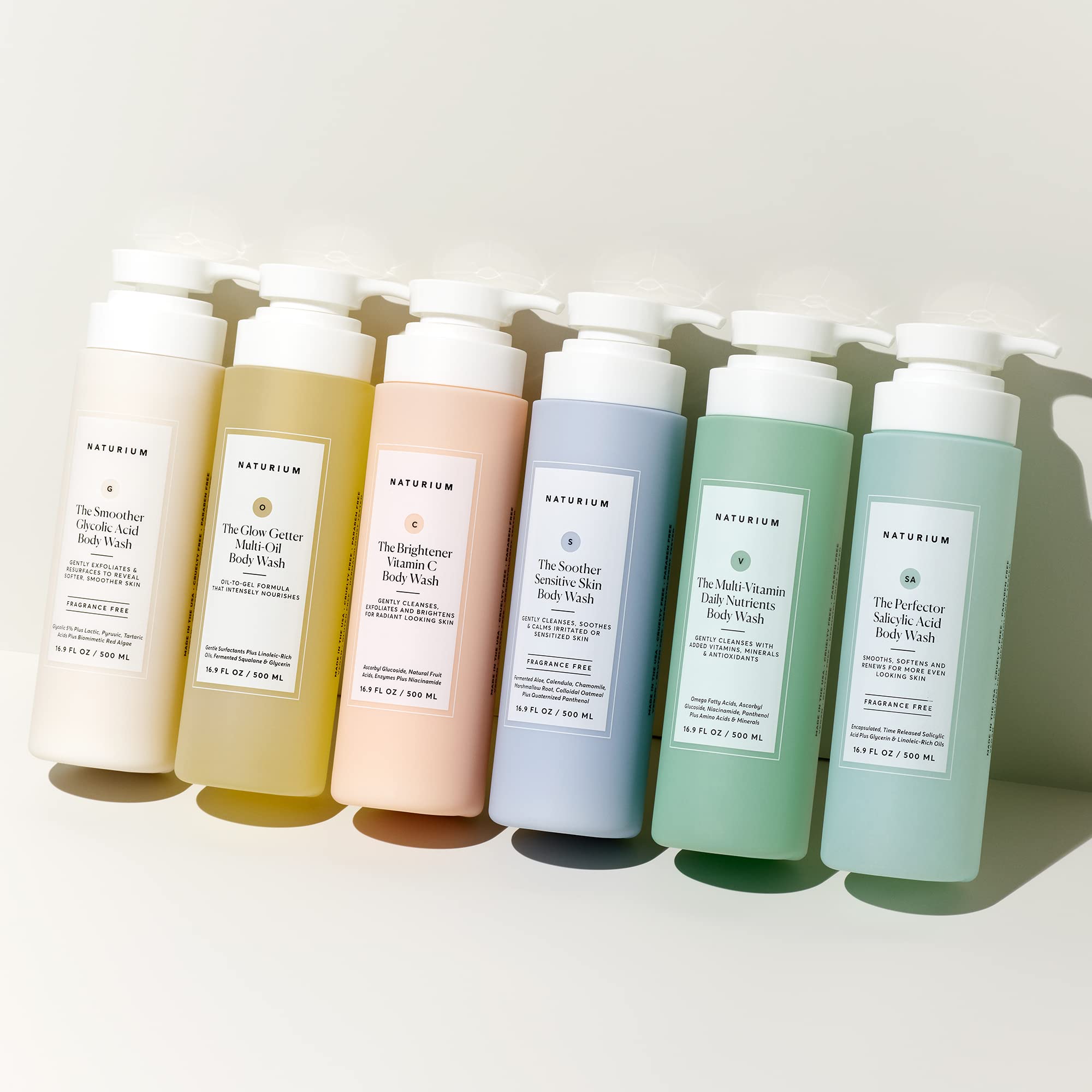 Naturium back label notes USA made and dermatologist tested features