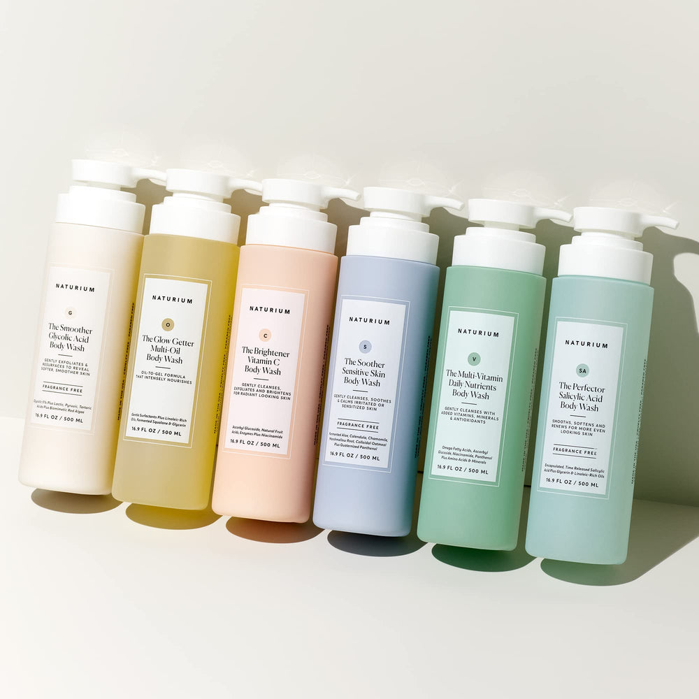 Naturium back label notes USA made and dermatologist tested features