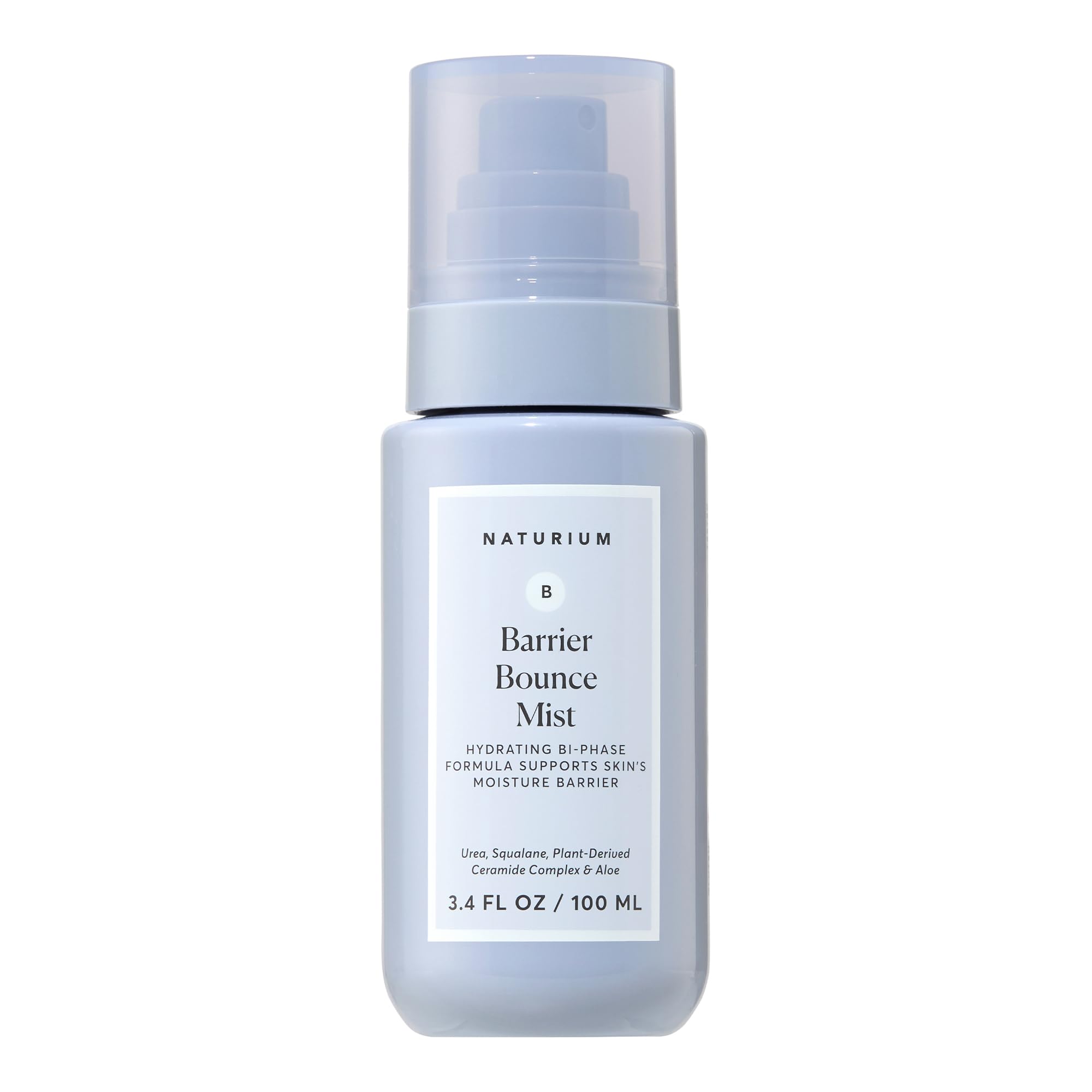 Naturium Barrier Bounce Mist bottle with ultra-fine spray for quick hydration.