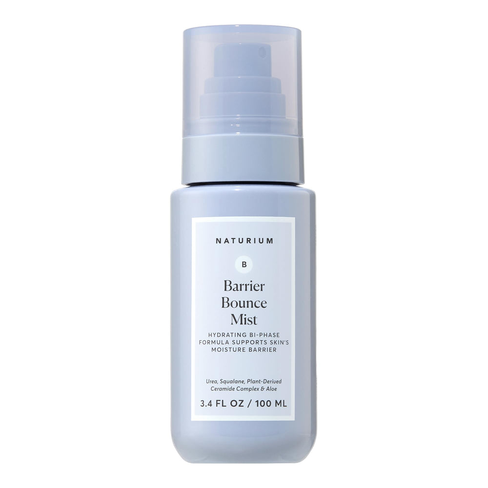 Naturium Barrier Bounce Mist bottle with ultra-fine spray for quick hydration.