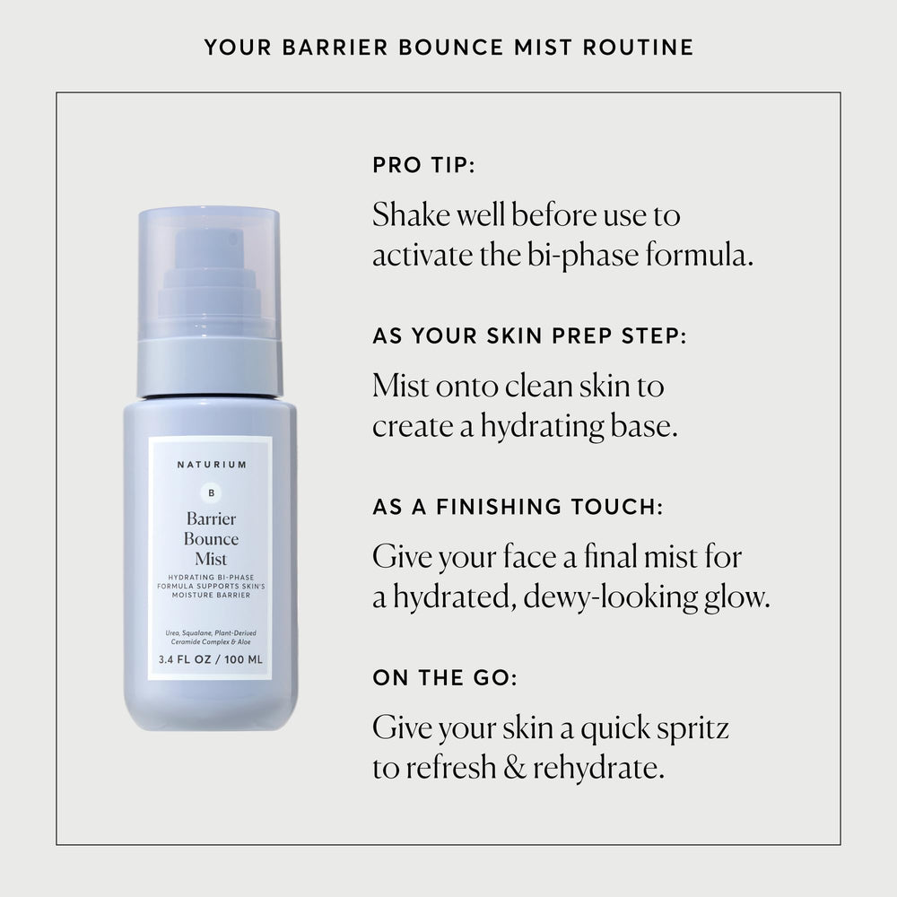 Naturium Barrier Bounce Mist cap and nozzle for precise, mess-free use.