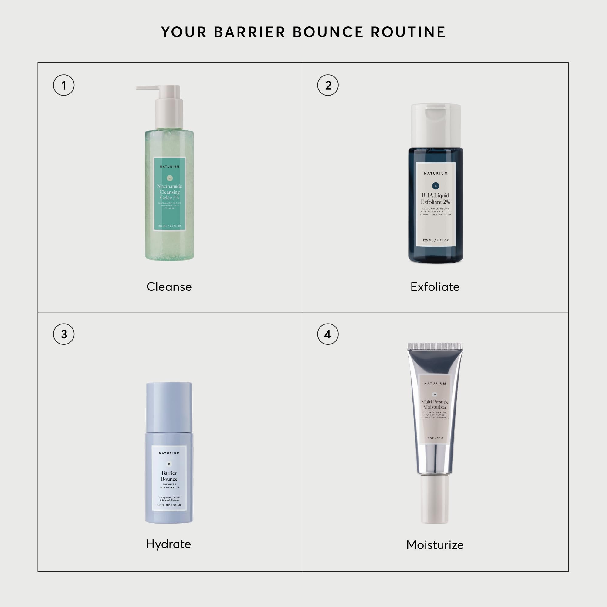 Closeup of Naturium Barrier Bounce Serum ceramide-rich complex for barrier support.