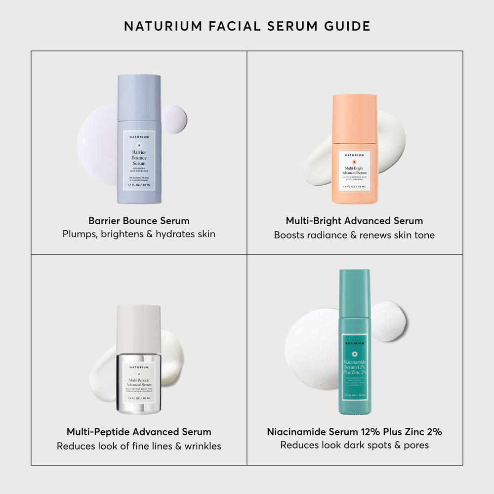 Packaging of Naturium Barrier Bounce Serum highlighting vegan, cruelty-free, and paraben-free claims.