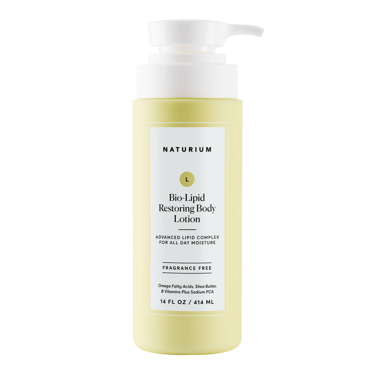 Naturium Bio-Lipid Restoring Lotion bottle front shows nourishing daily hydration