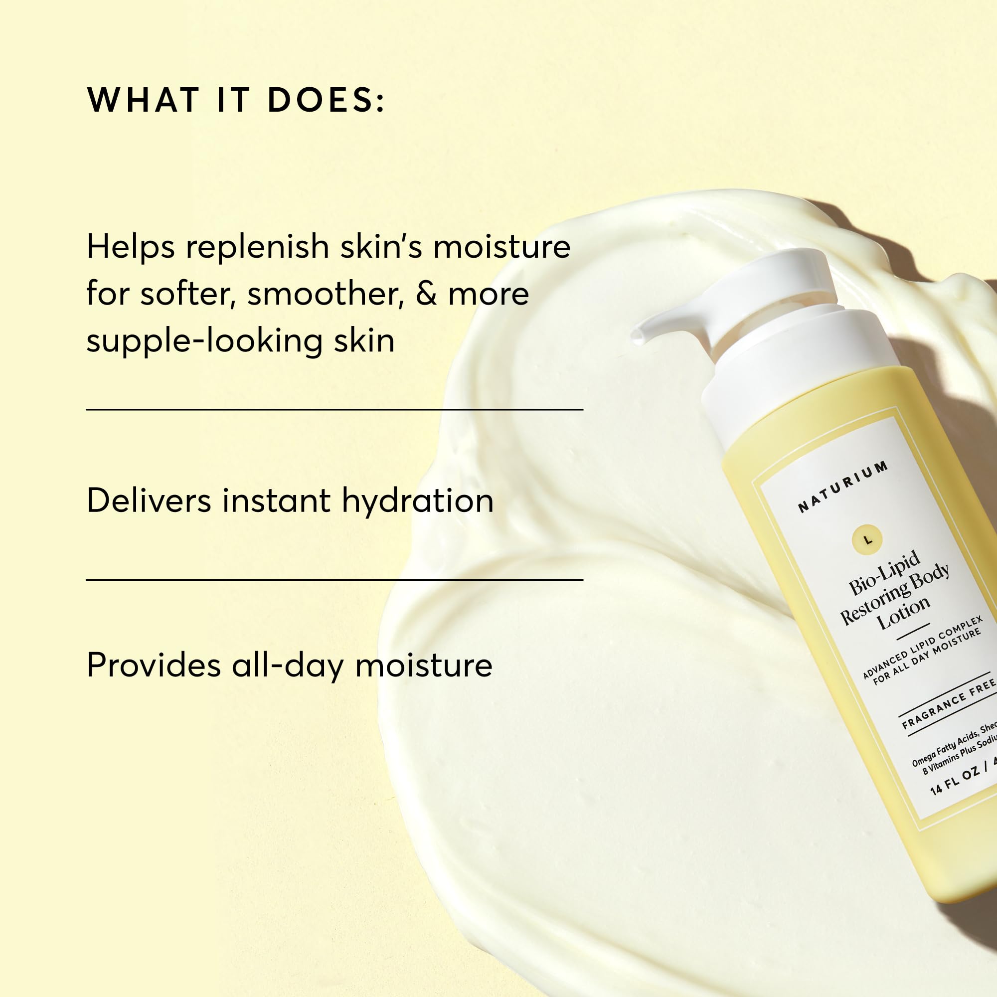 Shea butter detail highlights rich hydration for dry areas