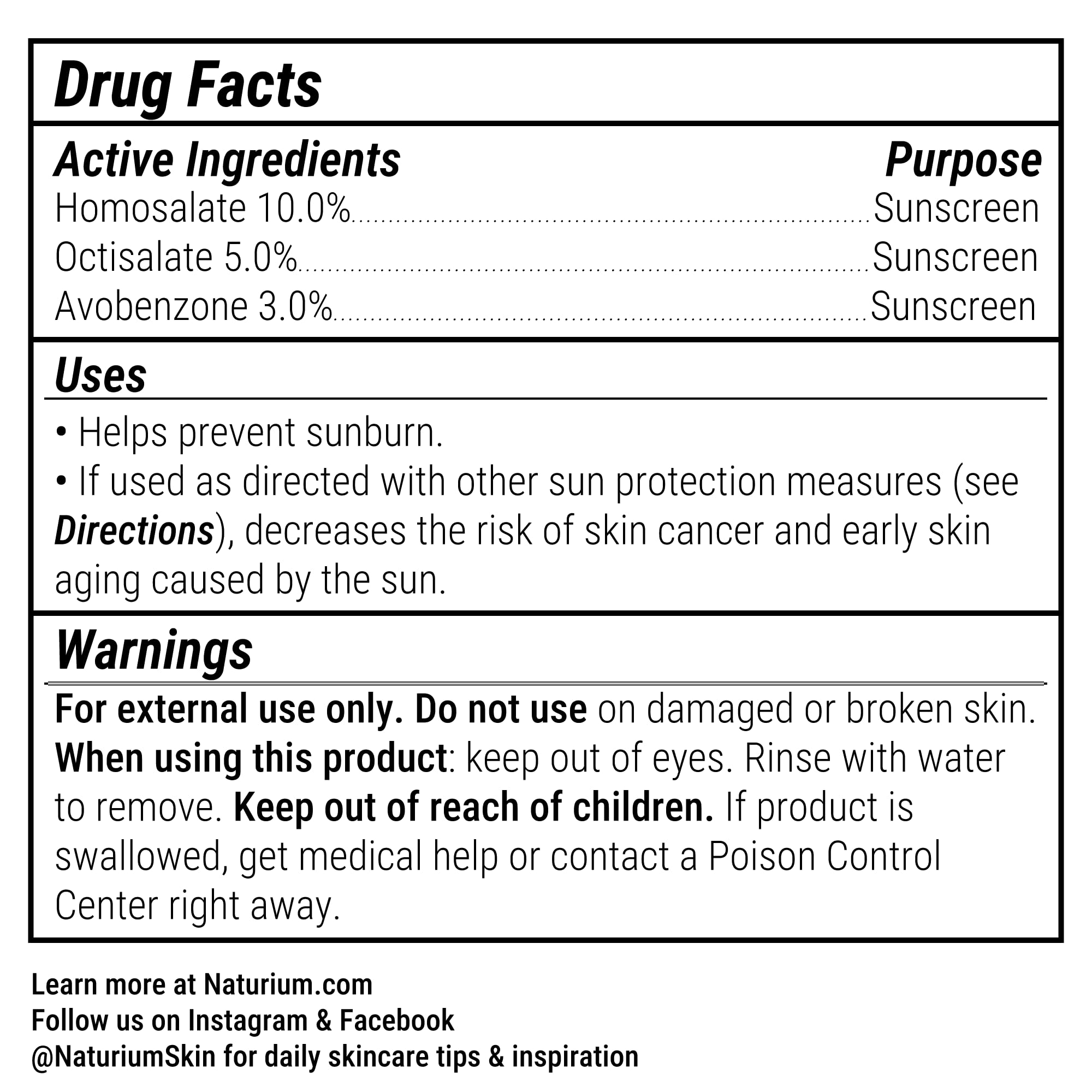 Naturium Dew-Glow dip-cap guide showing precise sunscreen dosage.