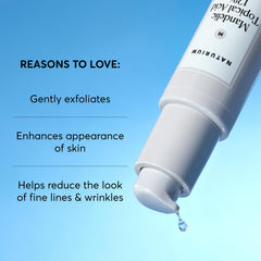 Naturium Fruit Acids graphic communicates natural exfoliation and renewal benefits.