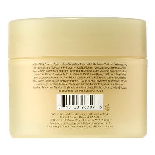 Naturium Glow Getter Body Scrub texture close-up with sugar crystals for smoother skin