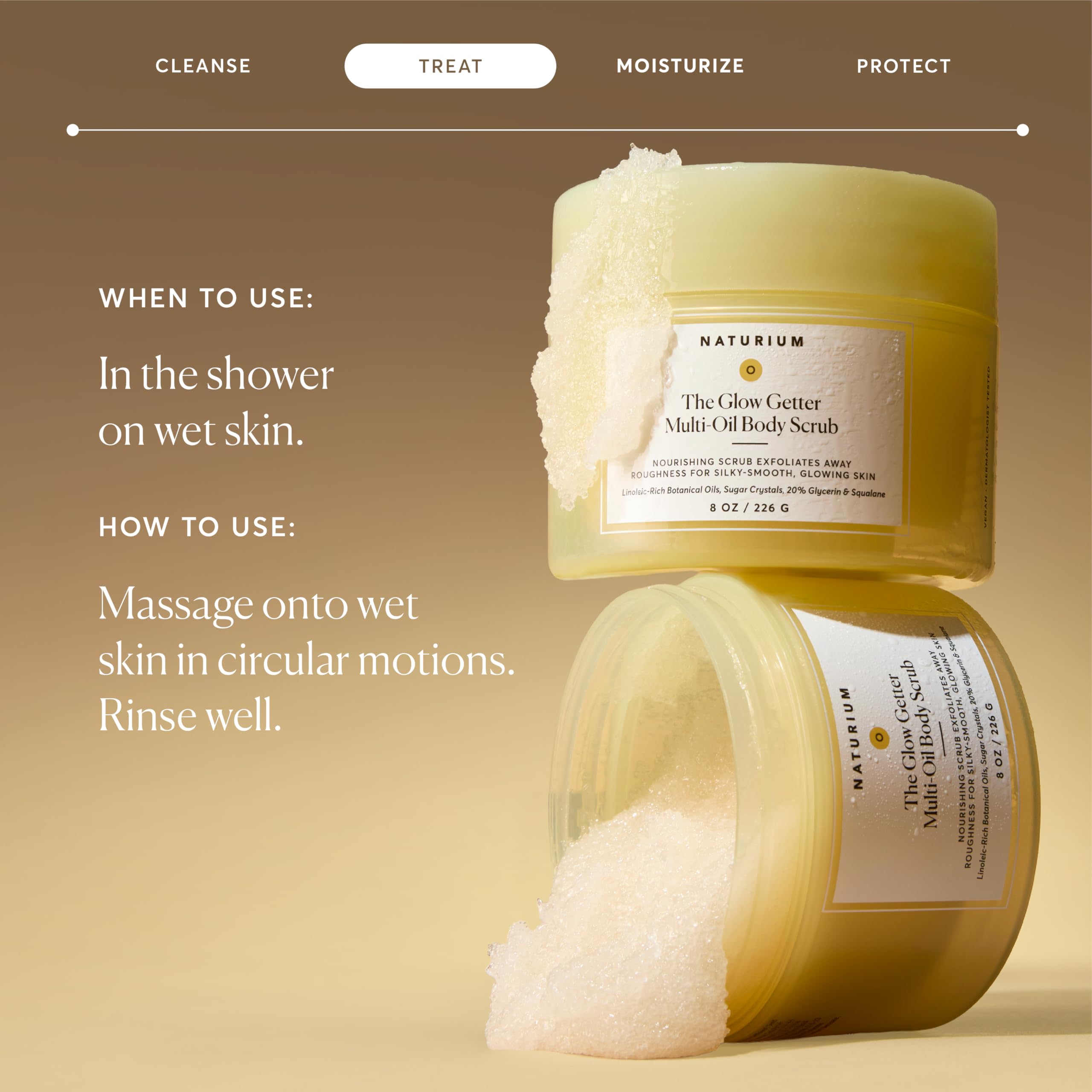 Naturium Glow Getter oils blend highlighting linoleic-rich oils for lasting moisture