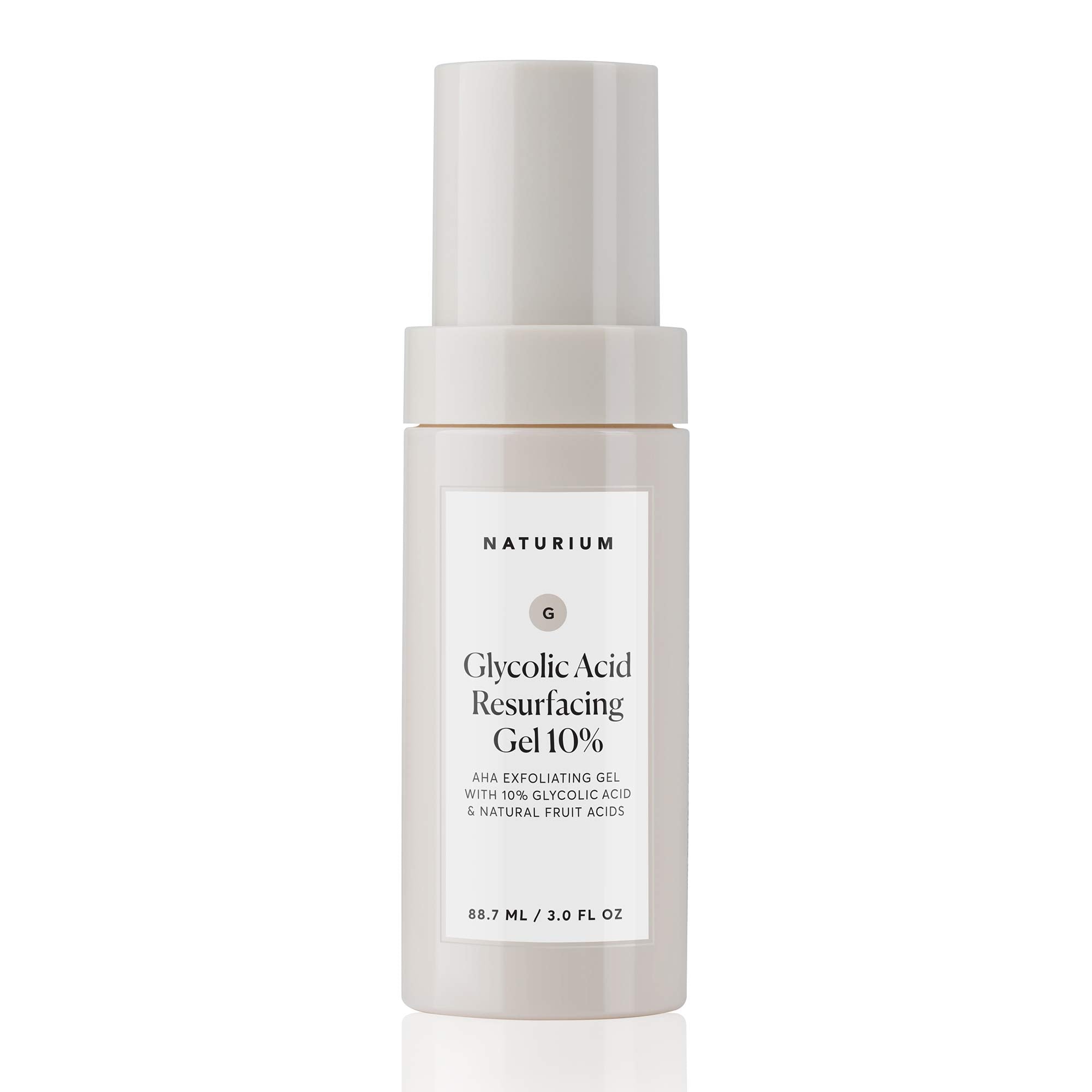 Morning routine with Naturium gel alongside sunscreen.