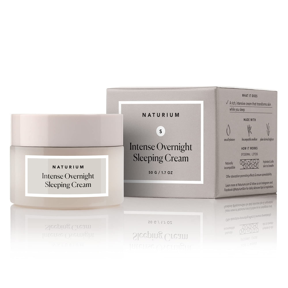 Evening routine with Naturium cream for a soft, revitalized complexion.