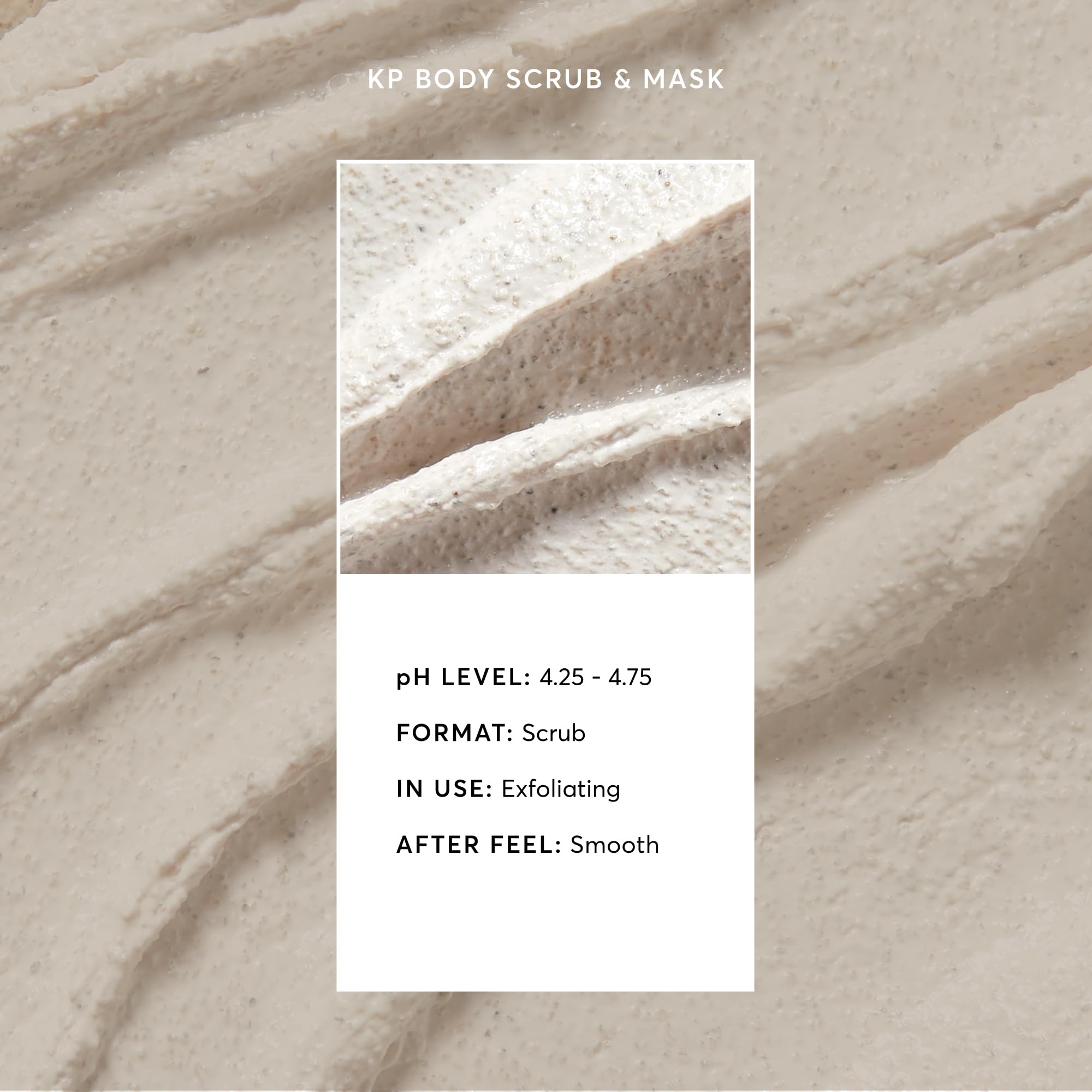 Applying Naturium KP body scrub in the shower for efficient exfoliation