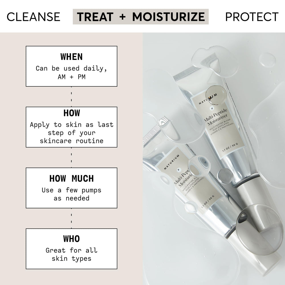 Cream swirl from Naturium Multi-Peptide Moisturizer suggesting rich texture