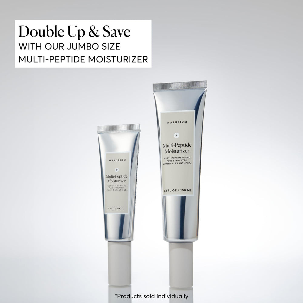 Naturium moisturizer ingredients list featuring ethylated vitamin C and panthenol for skin nourishment.