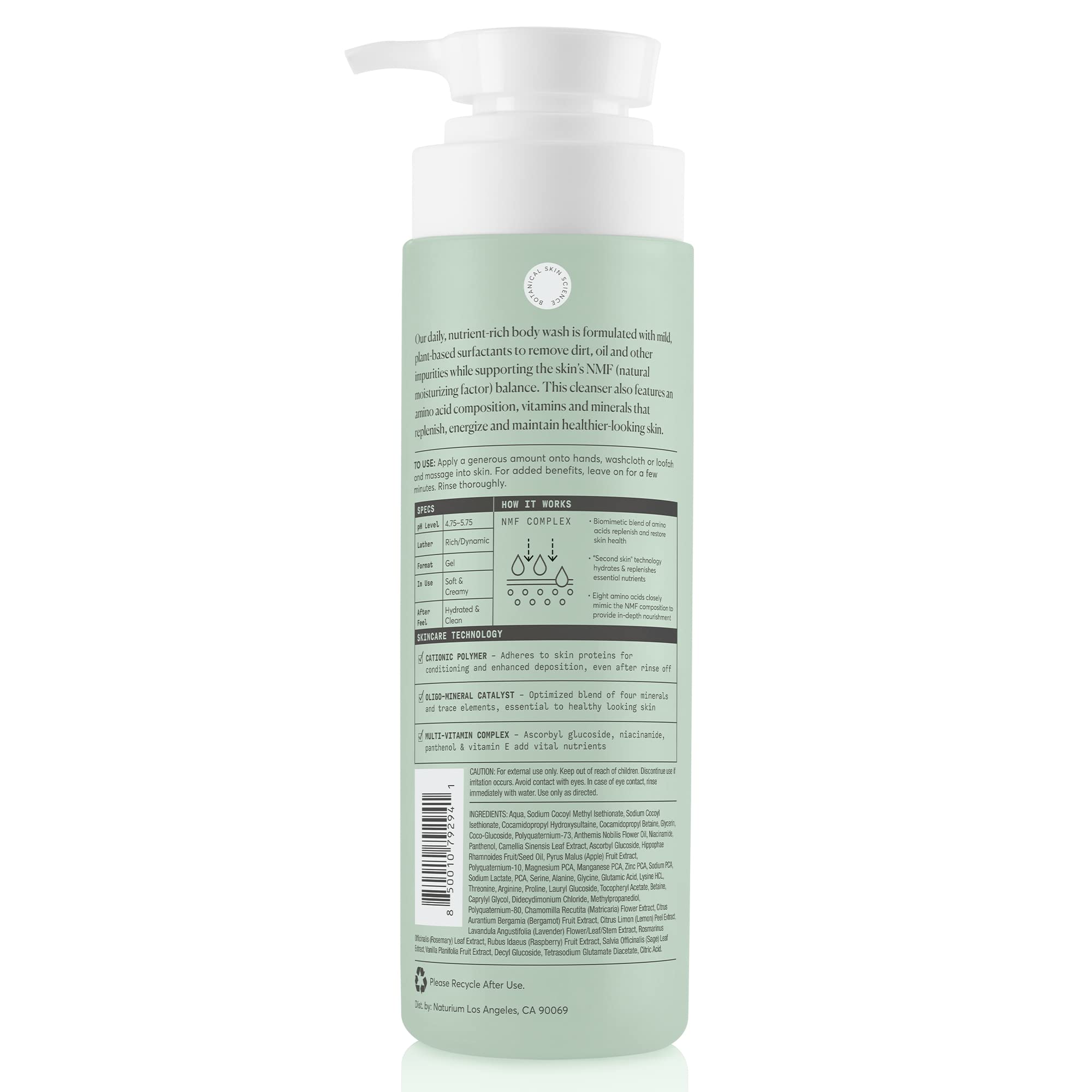 Naturium close-up ingredients highlight vitamins and minerals for nourished skin