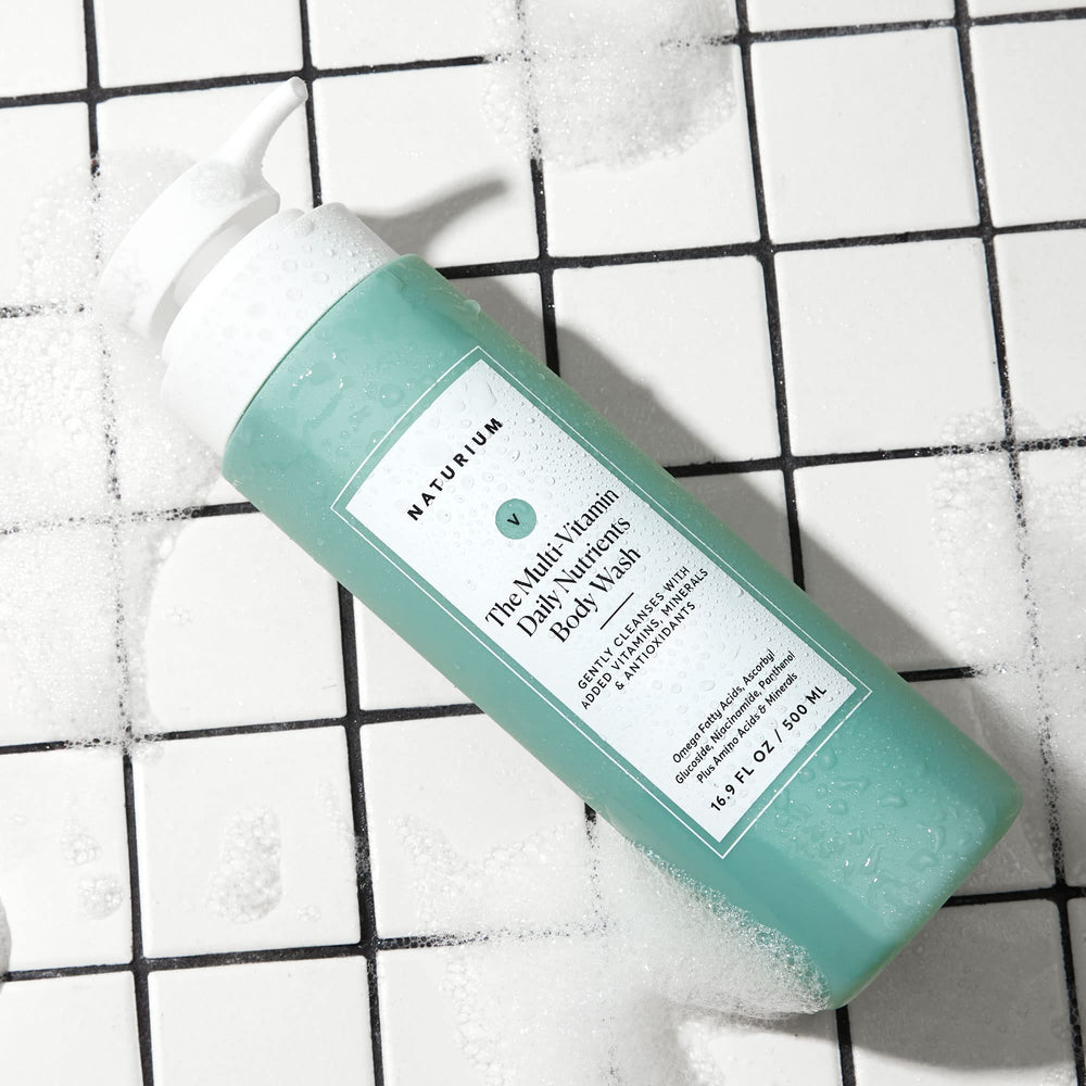 Naturium bottle label emphasizes pH balance and vegan, cruelty-free claims