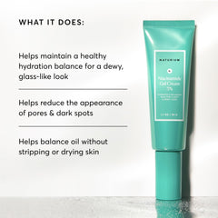 Naturium Niacinamide Gel Cream pump bottle on counter