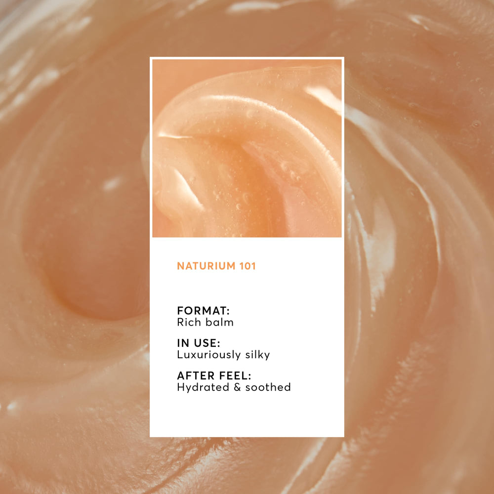 Naturium Phyto-Glow Lip Mask being applied to lips for overnight nourishment