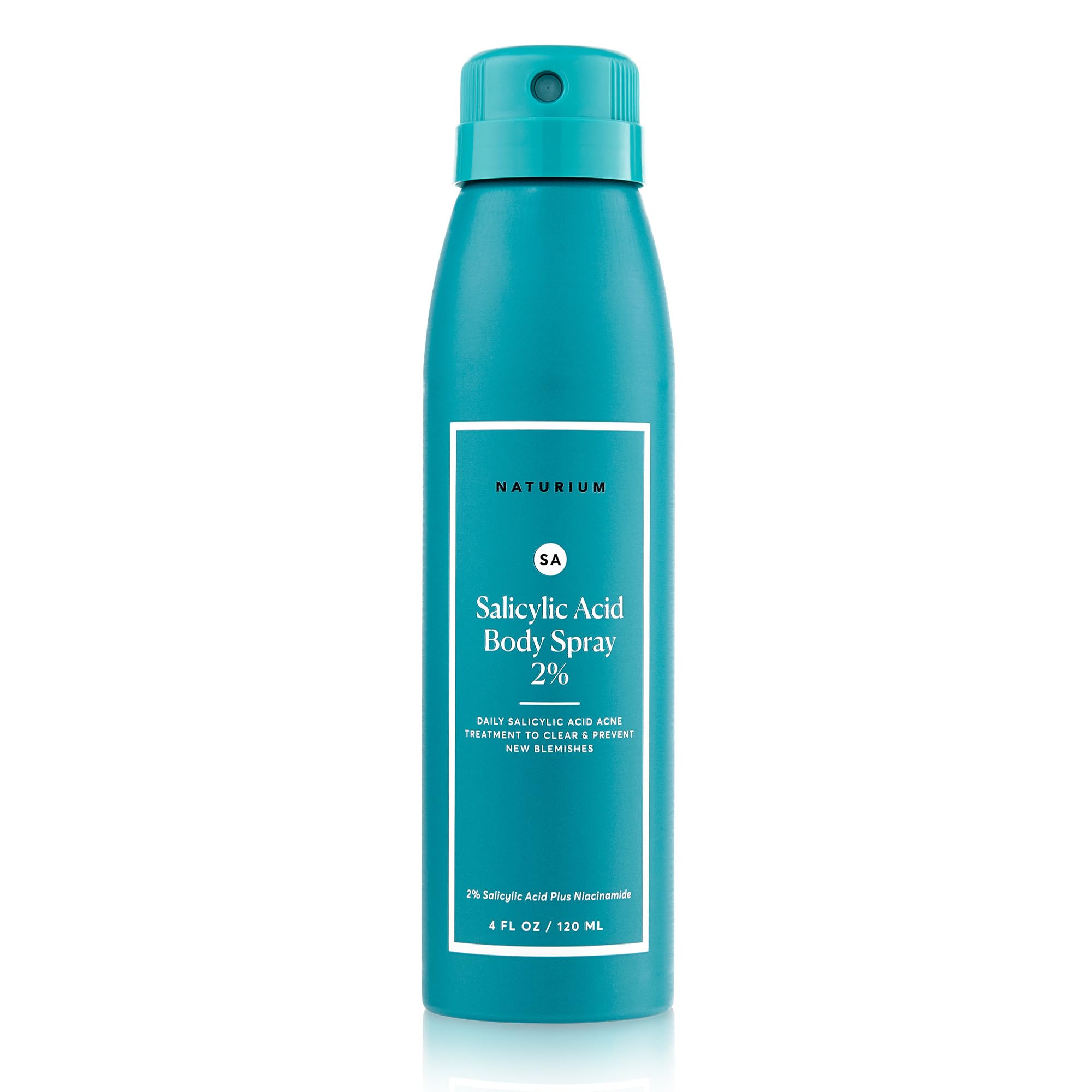 Naturium Salicylic Acid Body Spray 360-degree pump targets blemishes