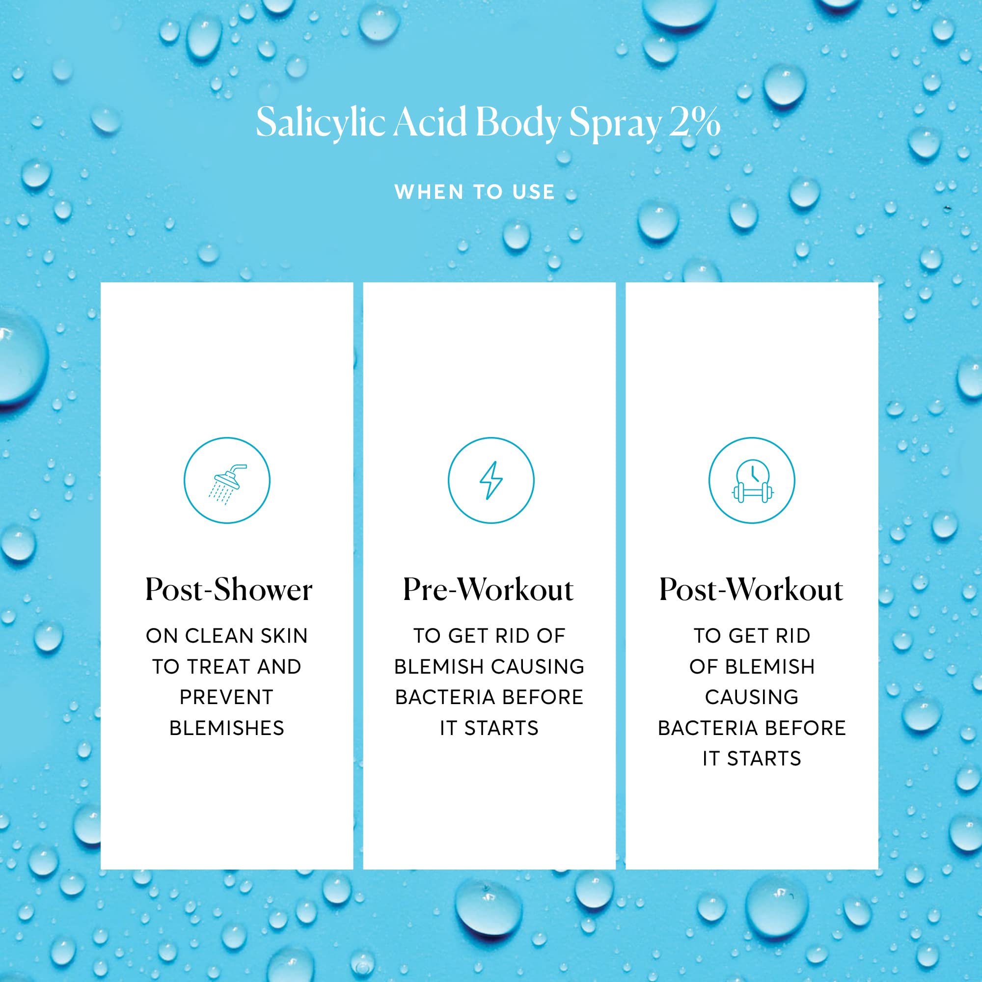 Naturium Salicylic Acid Body Spray applied after shower for quick absorption
