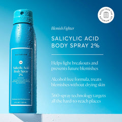 Naturium Salicylic Acid Body Spray with Niacinamide on blemish-prone areas