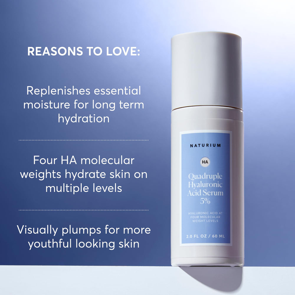 Naturium serum application on face and neck shows balanced hydration potential