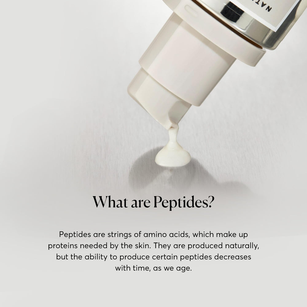 Ferulic acid and collagen feature signaling firming support for the skin.