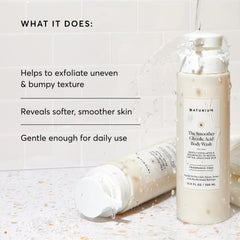 Naturium The Smoother front label highlights balanced pH and cleansing benefits