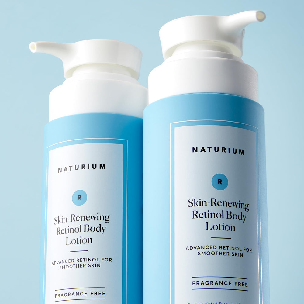 Soft, supple skin after using Naturium retinol body lotion.
