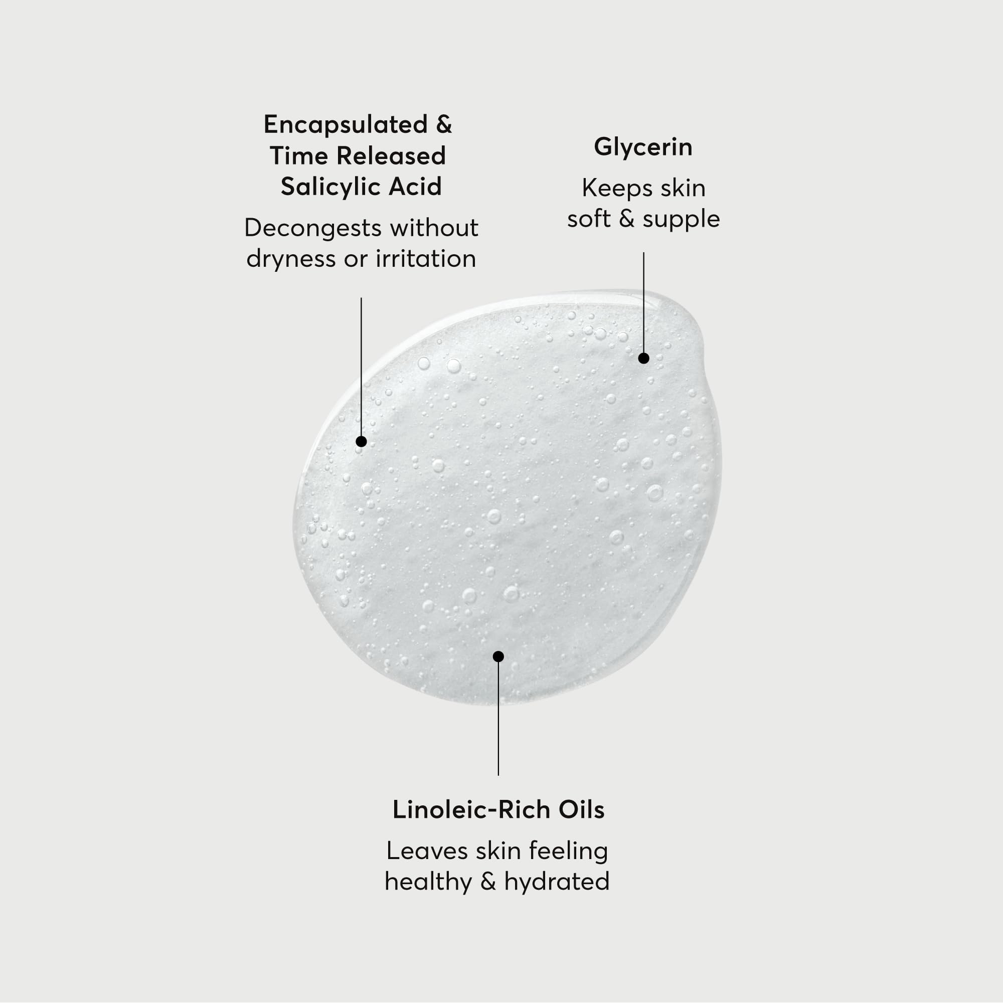 Pouring Naturium The Perfector to create a gentle cleansing lather