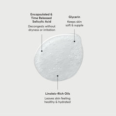 Pouring Naturium The Perfector to create a gentle cleansing lather