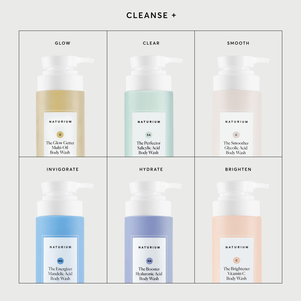 Naturium The Perfector being used with a washcloth for cleansing