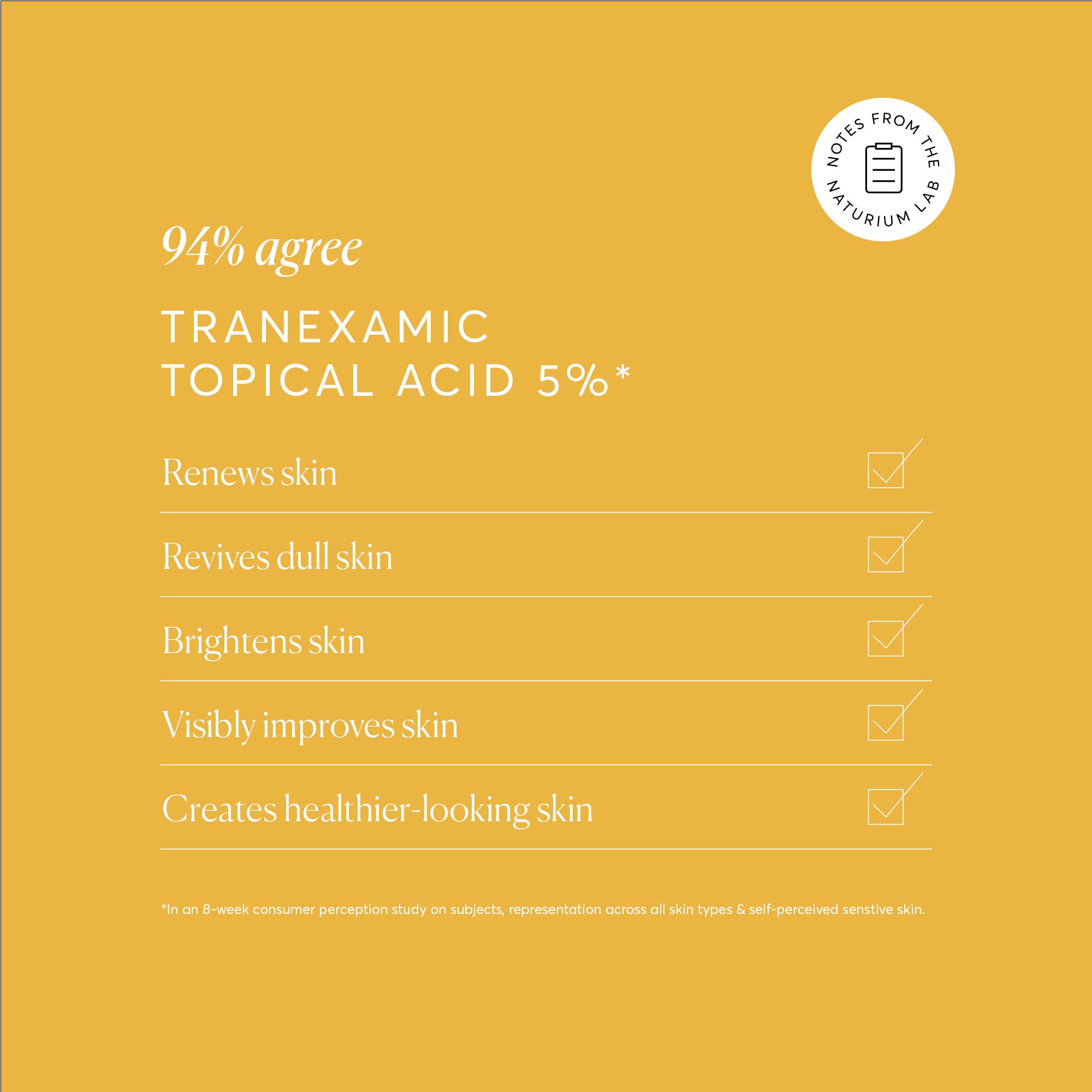 Naturium Tranexamic 5% vegan and cruelty-free icon signals ethical formulation