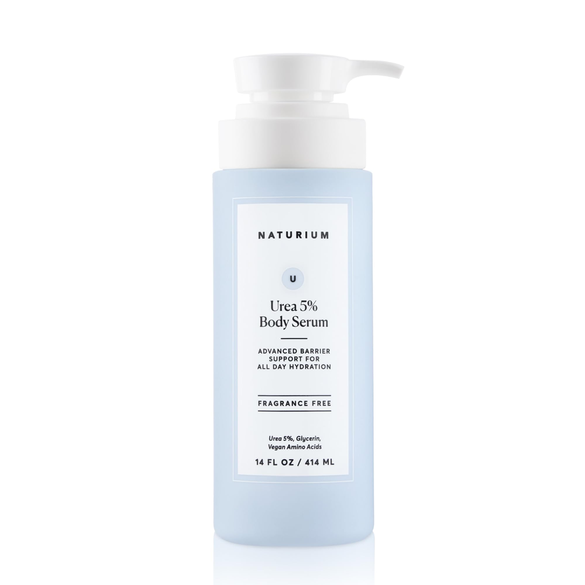 Naturium Urea 5% Body Serum bottle, sleek packaging, highlighting hydration benefits