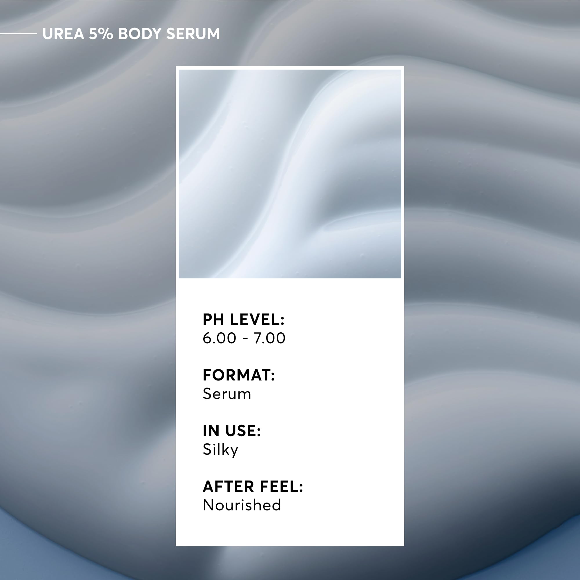 Naturium Urea 5% Body Serum absorbs quickly, supporting the skin barrier