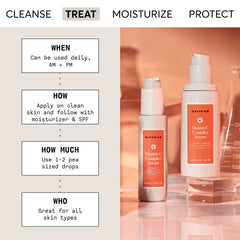 Applying Naturium Vitamin C Complex Serum to the face for even tone