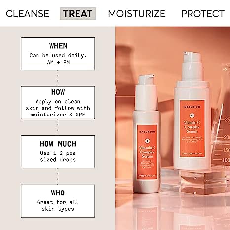 Morning application scene with Naturium serum for daily hydration.
