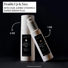 Naturium Vitamin C Super Serum Plus amber glass bottle highlighting premium formulation