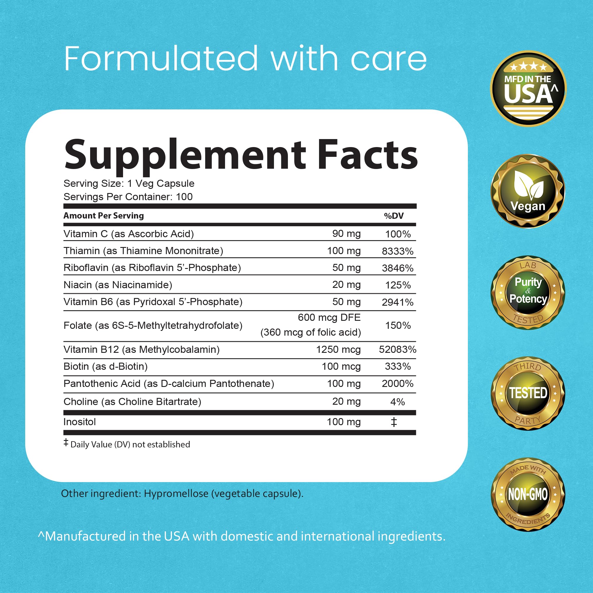 NaturaLife Labs capsules ready to swallow with water for convenient daily nutrition.