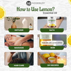 NaturoBliss lemon oil for diffuser use adds bright ambiance.