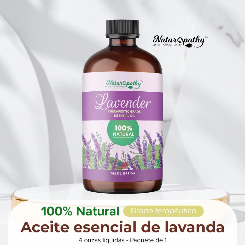 Naturopathy lavender oil beside diffuser for calming aroma.