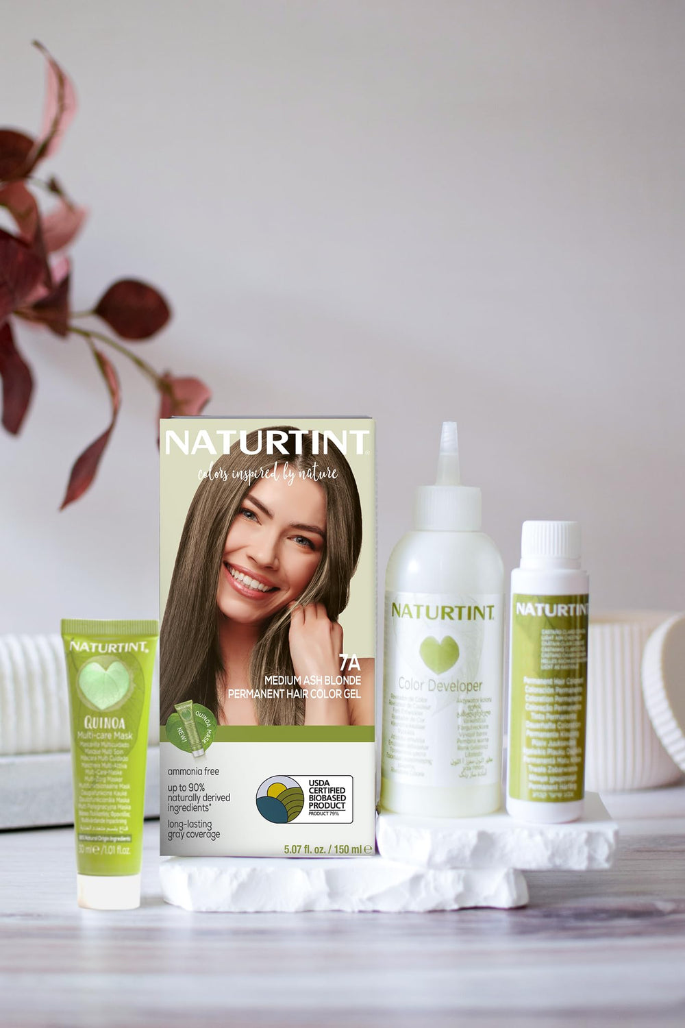 Naturtint 7A color cream tube enables easy, long-lasting color application at home.